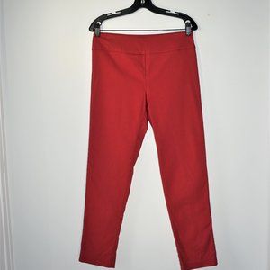 Elliott Lauren Control Stretch Pull On Ankle Pant - red